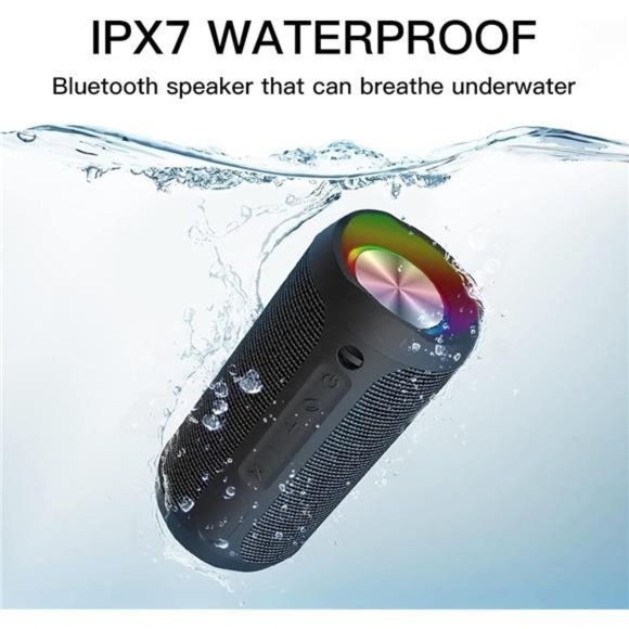 Waterproof Portable Bluetooth Speaker -20W Louder Wireless Speaker with 20 Hours - Picture 2 of 5